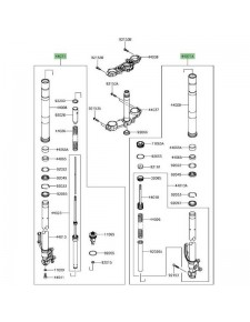 Bras de fourche, gauche ou droit, Kawasaki Z900 (2017-2019) | Moto Shop 35