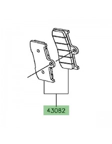Plaquettes de frein avant Kawasaki Z900 (2017-2019) | Réf. 430820168