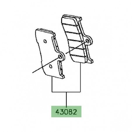 Plaquettes de frein avant Kawasaki Z900 (2017-2019) | Réf. 430820168