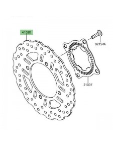 Disque de frein arrière Kawasaki Z900 (2017-2024) | Réf. 410800668