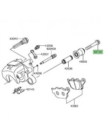 Vis étrier de frein arrière Kawasaki Z900 (2017-2019) | Réf. 921531826