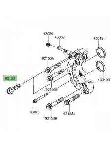 Vis étrier de frein avant M8x30 Kawasaki | Réf. 921531089