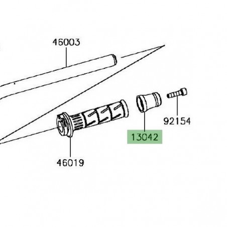 Embout de guidon Kawasaki Z900 (2017-2019) | Réf. 130425011