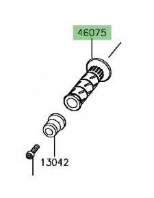 Poignée caoutchouc gauche Kawasaki Z900 (2017-2019)