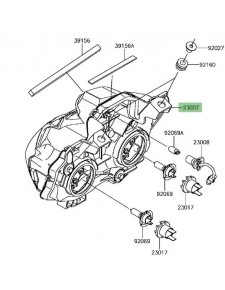 Optique avant Kawasaki Z900 (2017-2019) | Réf. 230070210