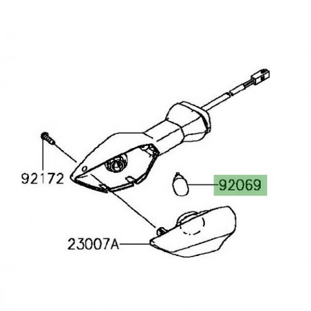 Ampoule clignotant Kawasaki Z900 (2017-2019) | Réf. 920690090