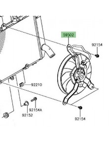 Ventilateur d'origine Kawasaki 595020614