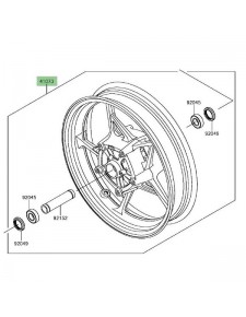 Jante avant d'origine Kawasaki Z900 (2017-) | Réf. 410730713QT