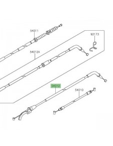 Câble ouverture des gaz Kawasaki Z650 (2017-2024)