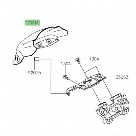 Saute-vent Kawasaki Z650 (2017-2019) | Réf. 140930487