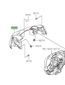 Tête de fourche Kawasaki Z650 (2017-2019) | Réf. 550280587