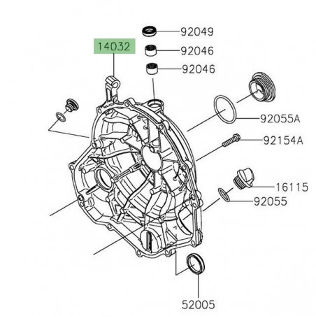 Carter d'embrayage Kawasaki Z650 (2017-2019) | Réf. 140320627