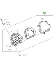 Bloc compteur Kawasaki Z650 (2017-2019) | Réf. 250310715
