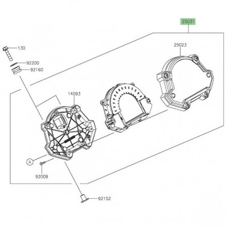 Bloc compteur Kawasaki Z650 (2017-2019) | Réf. 250310715
