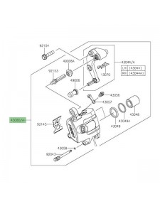 Étrier de frein avant Kawasaki Z650 (2017-2024)