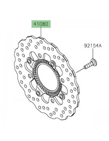 Disque de frein arrière Kawasaki 410800667