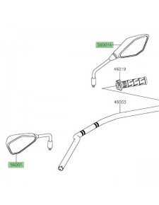 Rétroviseur Kawasaki Z650 (2017-2024)