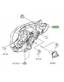 Optique avant Kawasaki Z650 (2017-2019) | Réf. 230070207