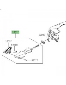 Clignotant avant Kawasaki Z650 (2017-2019)