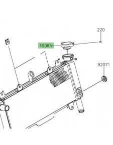 Bouchon de radiateur Kawasaki Z650 (2017-2019)