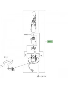 Pompe à essence Kawasaki 490400754