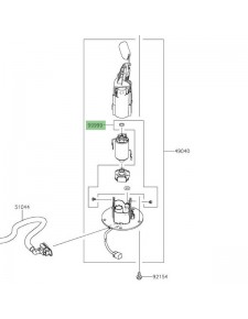 Kit filtre à essence Kawasaki 999990525 | Moto Shop 35