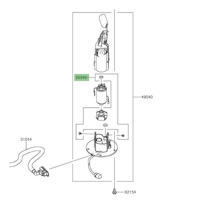 Kit filtre à essence Kawasaki 999990525 | Moto Shop 35