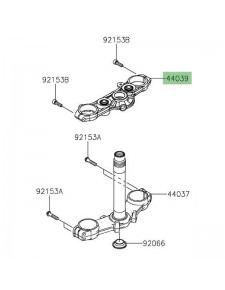 Té de fourche supérieur Kawasaki Z900 (2017-2024)