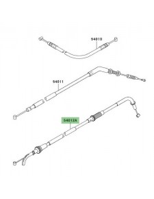 Câble d'ouverture des gaz Kawasaki Z1000 (2004-2006)