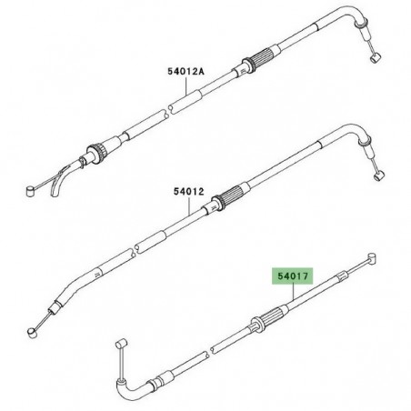 Câble de starter Kawasaki Z1000 (2004-2006) | Réf. 540170008