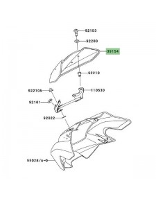 Bulle d'origine Kawasaki Z1000 (2003-2006)