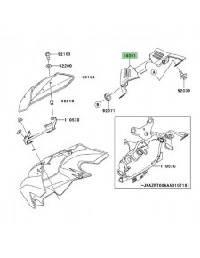 Entourage de compteur Kawasaki Z1000 (2003-2006) | Réf. 140911549