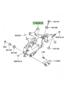 Support tête de fourche Kawasaki Z1000 (2003-2006) | Moto Shop 35