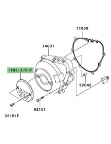 Couvre carter d'alternateur Kawasaki Z1000 (2003-2006) | Moto Shop 35