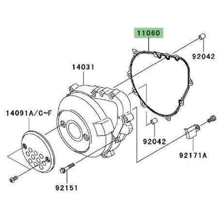 Joint carter d'alternateur Kawasaki Z1000 (2003-2006) | Réf. 110601854