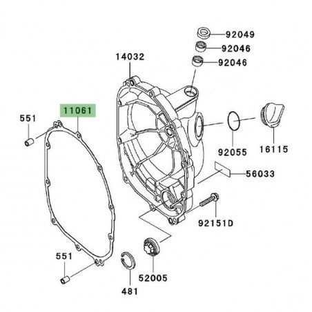 Joint carter d'embrayage Kawasaki z1000 (2003-2009) | Réf. 110611166