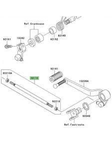 Tige de sélecteur Kawasaki Z1000 (2003-2009) | Réf. 391100021