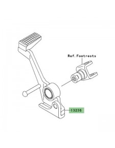 Pédale de frein Kawasaki Z1000 (2003-2006) | Réf. 132361403