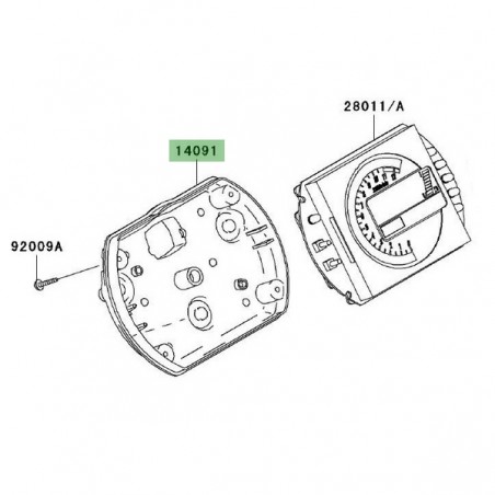 Dessous de compteur Kawasaki Z1000 (2003-2006) | Réf. 140911569