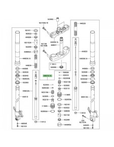 Fourche complète Kawasaki Z1000 (2003-2006)