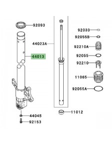Tube de fourche gauche Kawasaki Z1000 (2003-2006) | Réf. 440131513D3