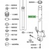 Tube de fourche gauche Kawasaki Z1000 (2003-2006) | Réf. 440131514D3