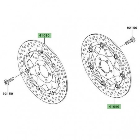 Disque de frein avant Kawasaki Z1000 (2003-2006) | Réf. 410800001488