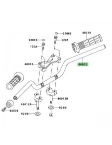 Guidon d'origine Kawasaki Z1000 (2003-2009) | Réf. 460031594