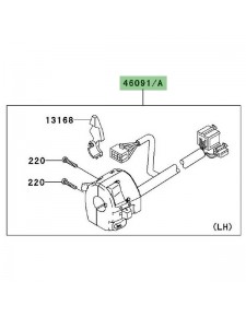 Commodo gauche Kawasaki Z1000 (2003-2006) | Moto Shop 35