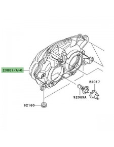 Optique avant Kawasaki Z1000 (2003-2006) | Réf. 230070043