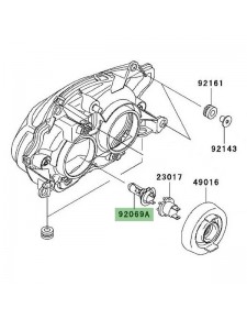 Ampoule H7 (12V/55W) optique avant Kawasaki Z1000 (2003-2006) | Réf. 920690053