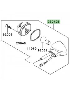 Clignotant avant Kawasaki Z1000 (2003-2006) | Réf. 230401321