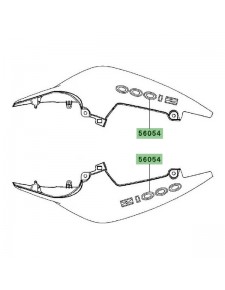 Autocollant "Z1000" coque arrière Kawasaki Z1000 (2007-2009)