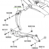 Support moteur avant Kawasaki Z750R (2011-2012)